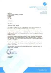 Executive testimonial for Ward Hill